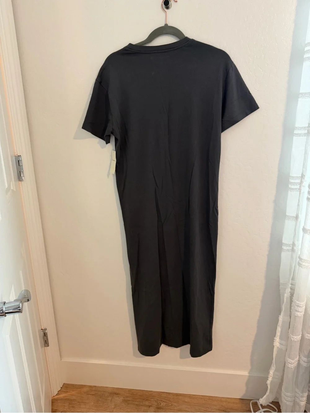 Abercrombie & Fitch Dark Gray Short-Sleeve T-shirt Maxi Dress